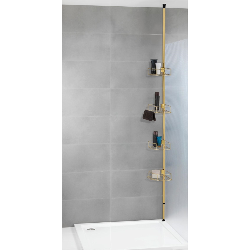 WENKO 24569100-Γωνιακό ράφι DOLCEDO 31x275 cm χρυσό
