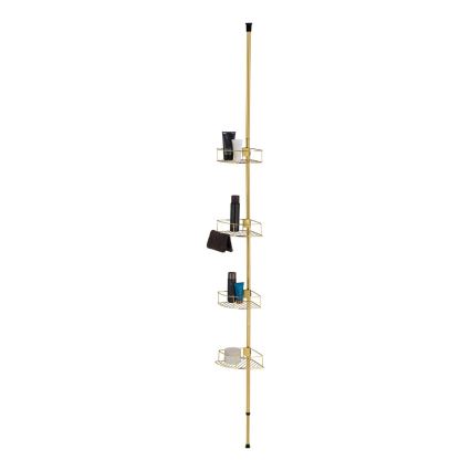 WENKO 24569100-Γωνιακό ράφι DOLCEDO 31x275 cm χρυσό