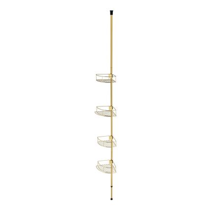 WENKO 24569100-Γωνιακό ράφι DOLCEDO 31x275 cm χρυσό