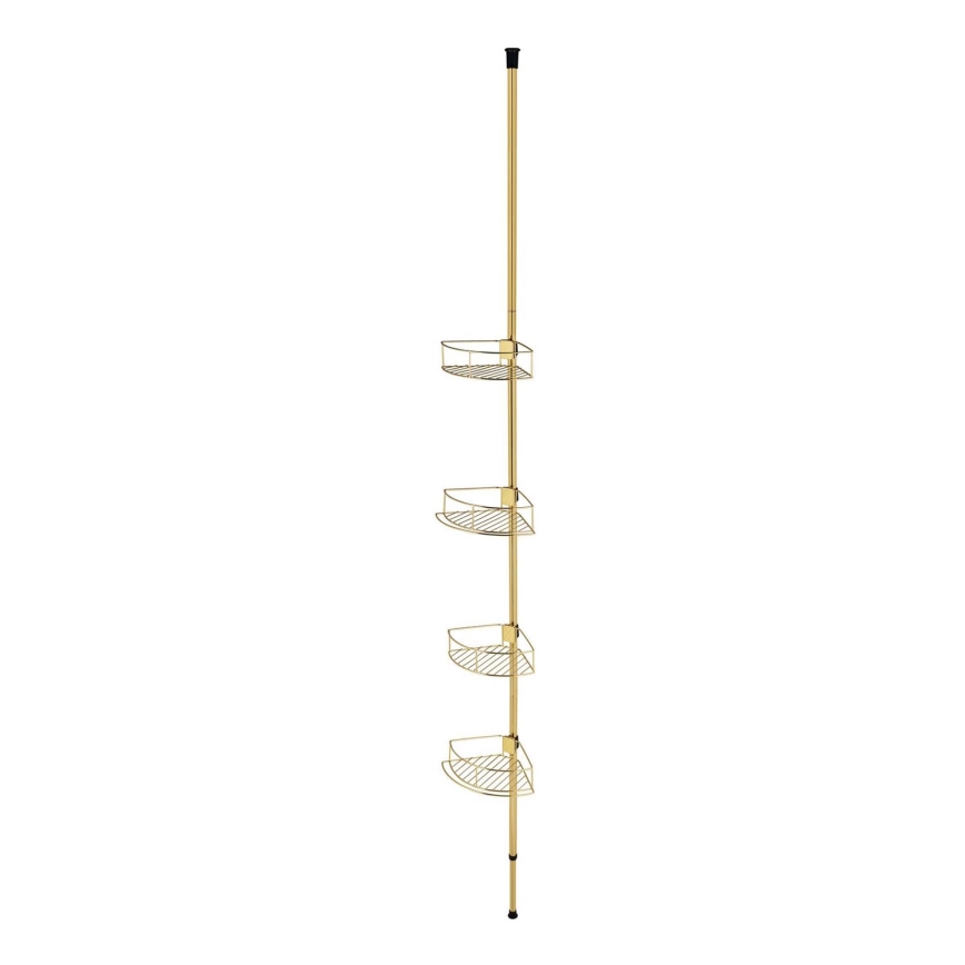 WENKO 24569100-Γωνιακό ράφι DOLCEDO 31x275 cm χρυσό