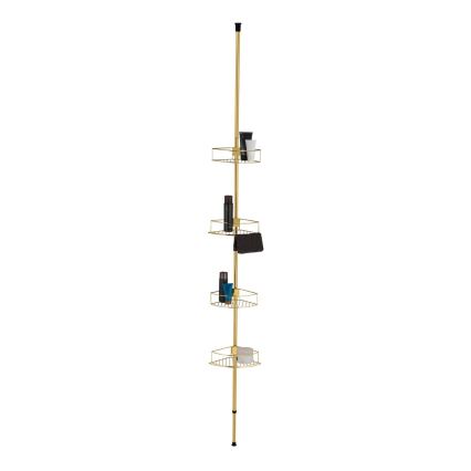 WENKO 24569100-Γωνιακό ράφι DOLCEDO 31x275 cm χρυσό
