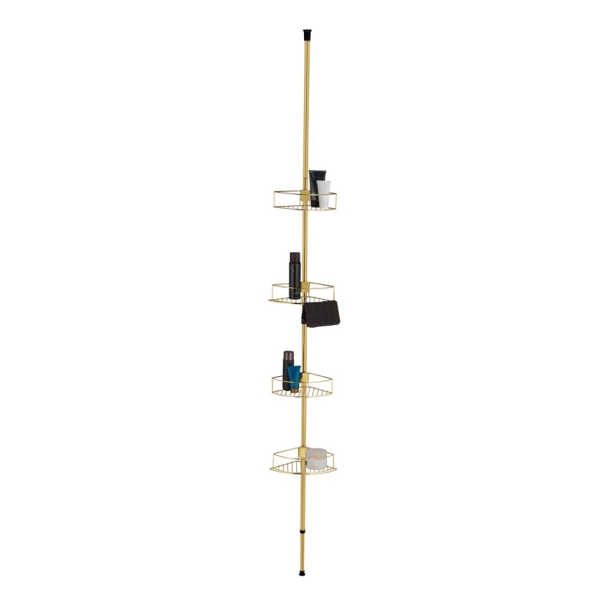 WENKO 24569100-Γωνιακό ράφι DOLCEDO 31x275 cm χρυσό