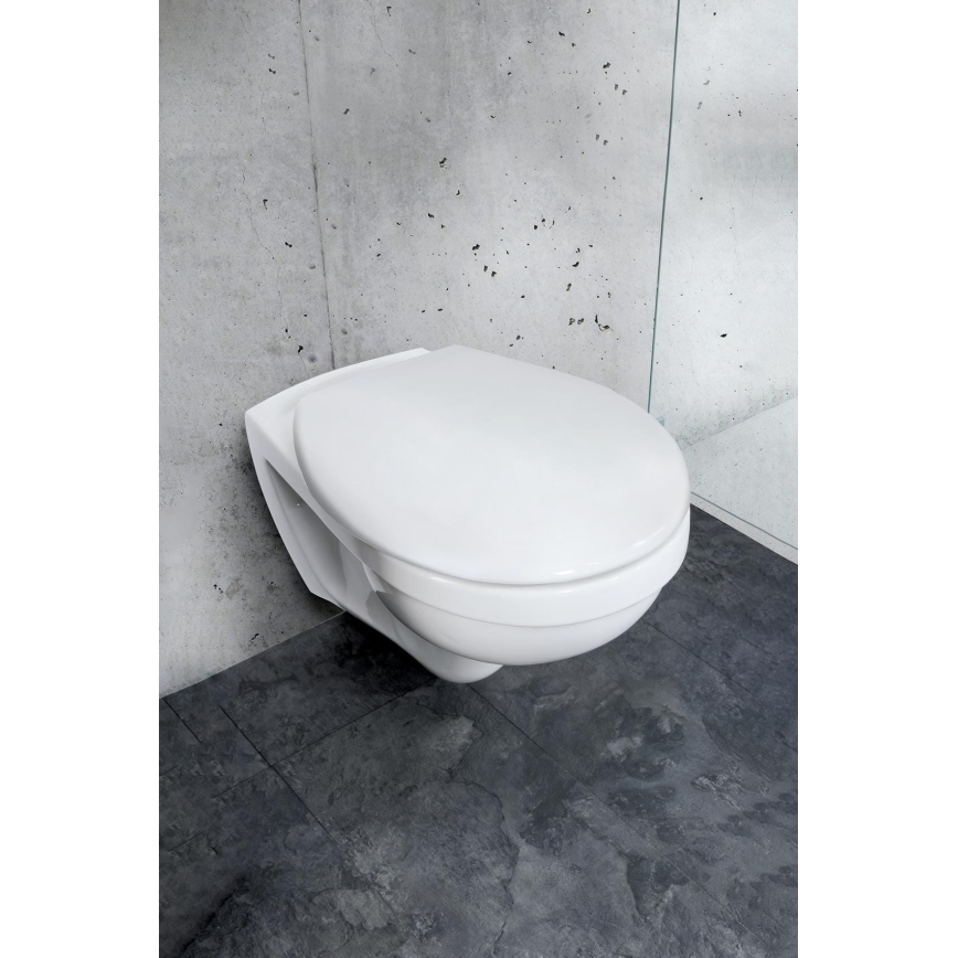 WENKO 24571100-WC κάθισμα VORNO NEO 46x37 cm λευκό/ασημί