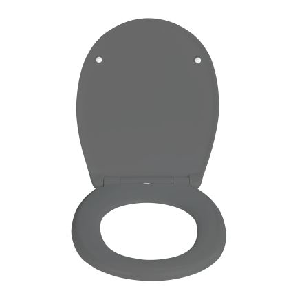 WENKO 24572100-WC κάθισμα τουαλέτας VORNO NEO 46x37 cm γκρι/ασημί