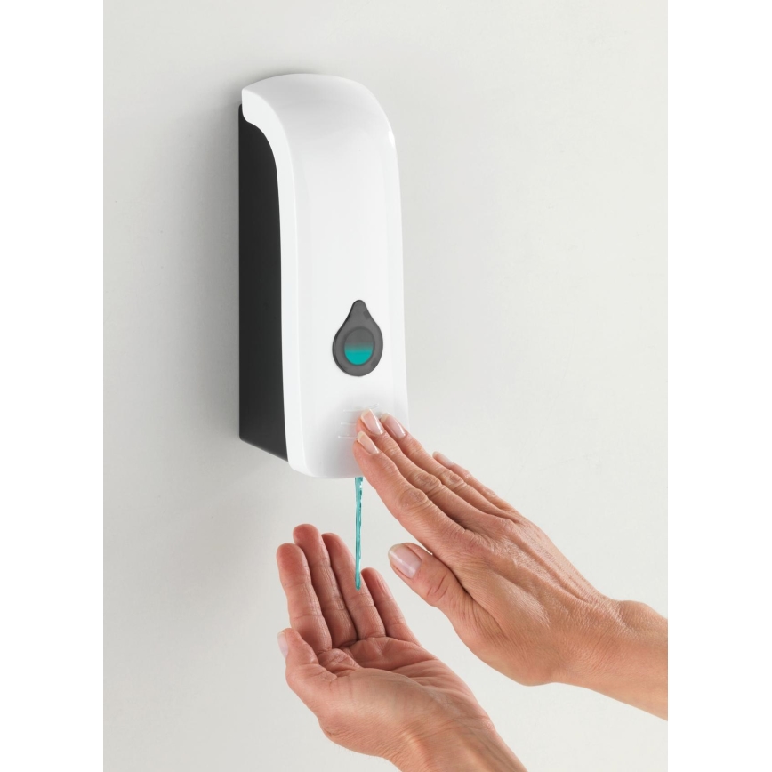 WENKO 24588100-Διανομέας υγρού σαπουνιού RANERA 740 ml λευκό/μαύρο