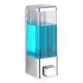WENKO 24593100-Διανομέας υγρού σαπουνιού ISTRES 320 ml γυαλιστερό χρώμιο/διάφανο
