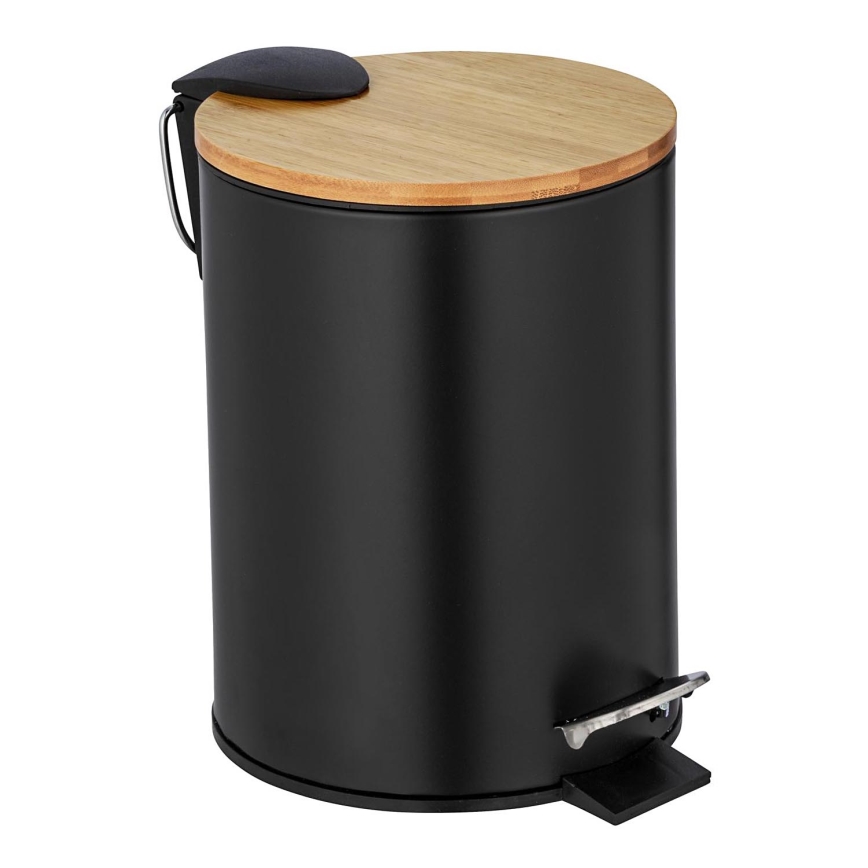 WENKO 24696100 - Καλάθι TORTONA 17x21 cm μαύρο/καφέ