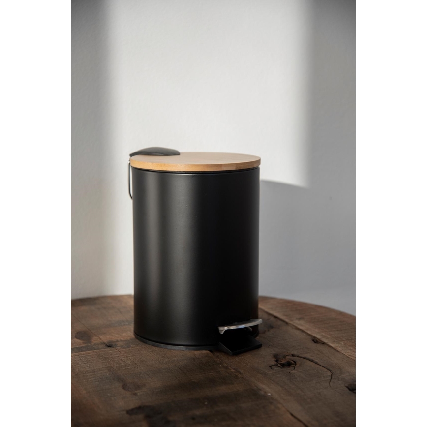 WENKO 24696100 - Καλάθι TORTONA 17x21 cm μαύρο/καφέ