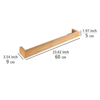 WENKO 24744100 - Ράφι BAMBUSA 60x9 εκ. καφέ