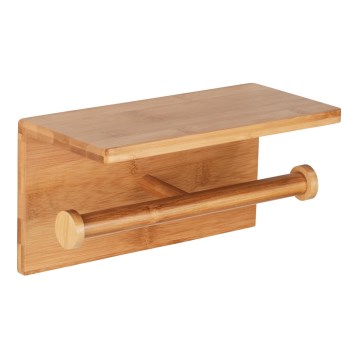 WENKO 24745100 - Βάση για χαρτί υγείας BAMBUSA 25 x 13 εκ. καφέ