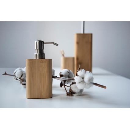 WENKO 24748100 - Βούρτσα WC BAMBUSA 10x37,5 cm καφέ