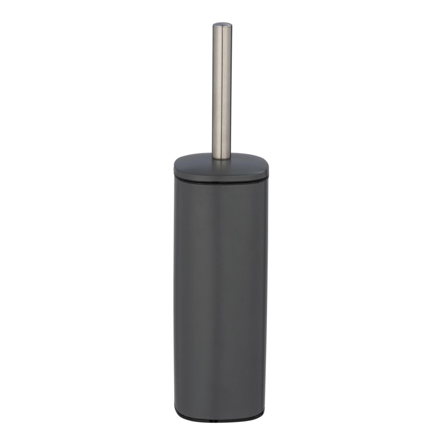 WENKO 24777100 - Σετ WC ALASSIO 9,3x39,2 cm ανοξείδωτο/γκρι
