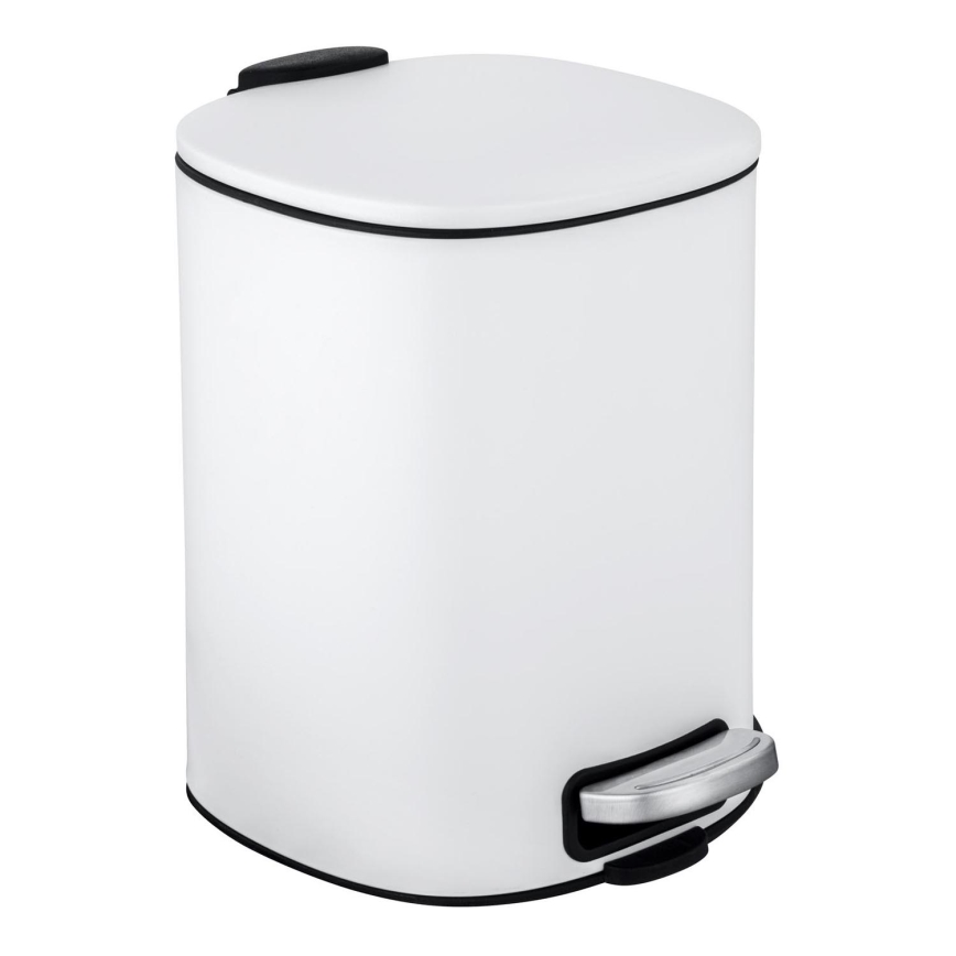 WENKO 24779100 - Κάδος ALASSIO 20,5 x 27 εκ. λευκός/μαύρος