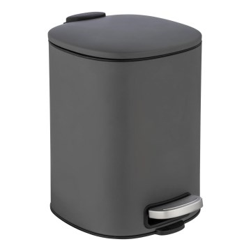 WENKO 24780100 - Καλάθι ALASSIO 20,5x27 cm γκρίζο/μαύρο