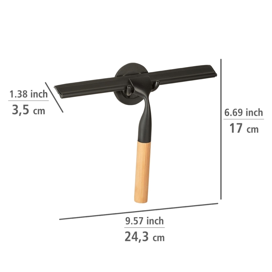 WENKO 24834100 - Ξέστρο από μπαμπού 24,5x17 cm, ανοξείδωτο/μαύρο/καφέ