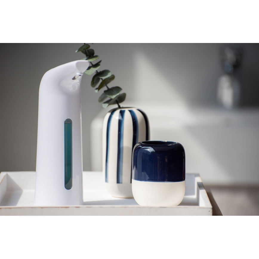 WENKO 24841100-Δοσομετρητής σαπουνιού LARINO 9x21,5 cm λευκός