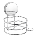 WENKO 24857100-Βάση για πιστολάκι STATIC-LOC + OSIMO 14x13 cm γυαλιστερό χρώμιο