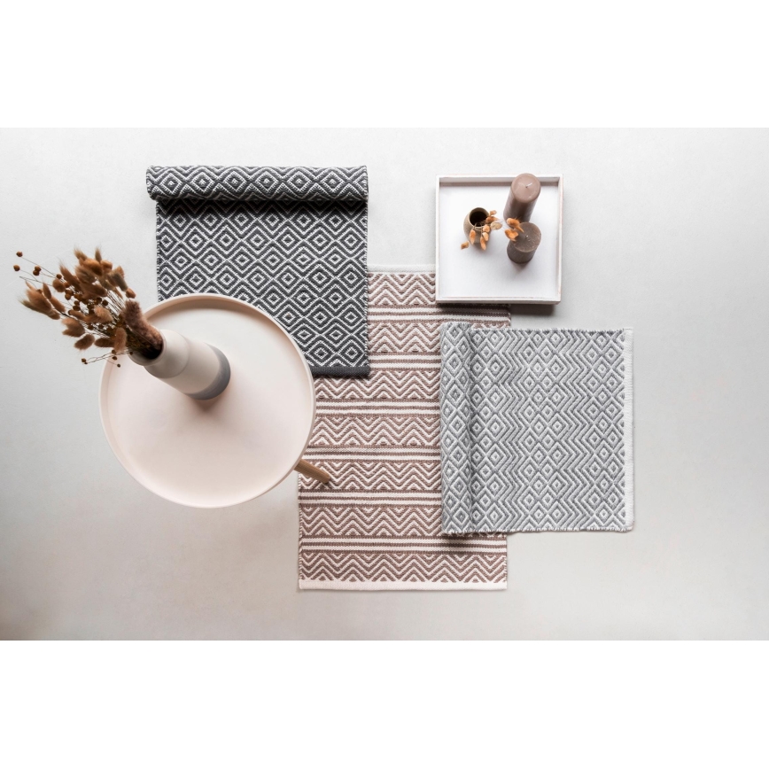 WENKO 24868100-Πατάκι SHAKI 50x80 cm μπεζ/λευκό