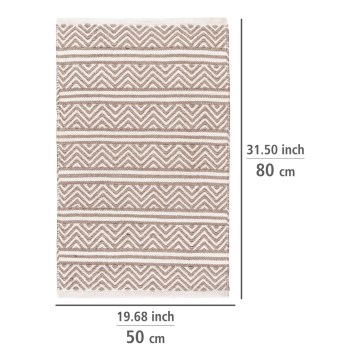 WENKO 24868100-Πατάκι SHAKI 50x80 cm μπεζ/λευκό