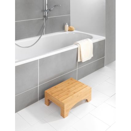 WENKO 24870100 - Σκαμπό BAMBUSA 40x30 cm, καφέ