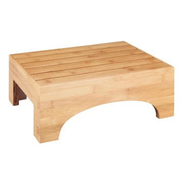 WENKO 24870100 - Σκαμπό BAMBUSA 40x30 cm, καφέ