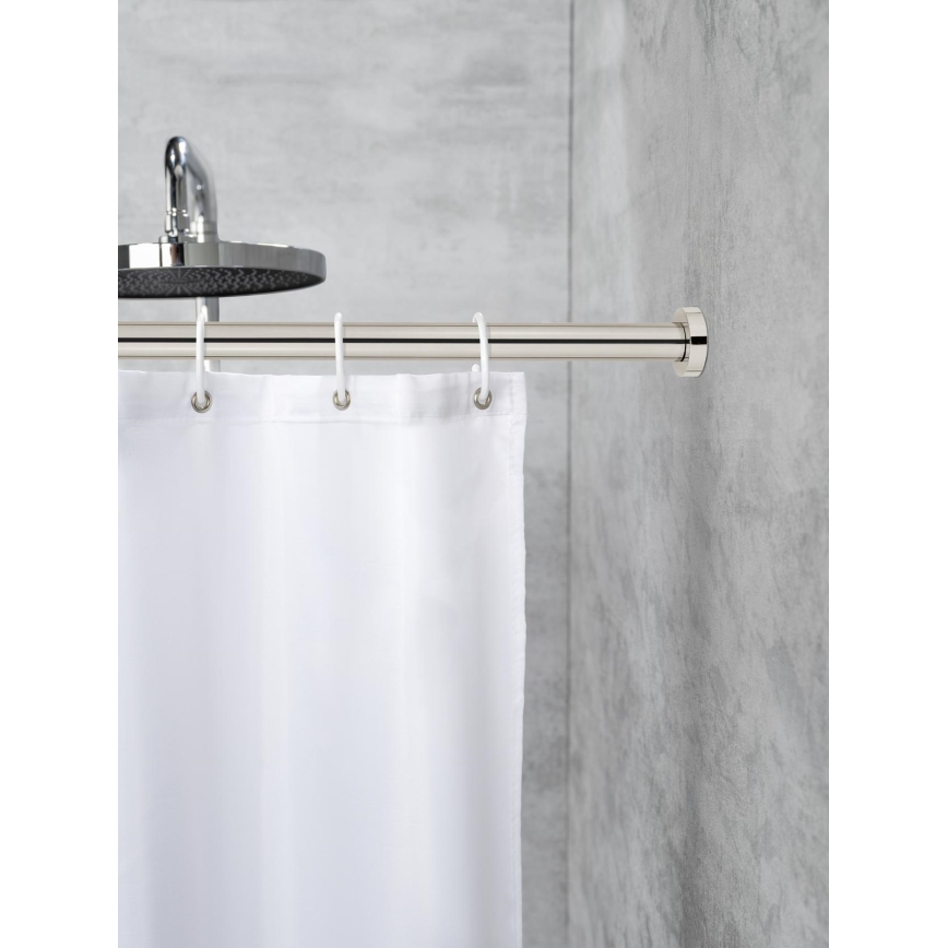 WENKO 24888100 - Ράβδος ντους LUZ 185x2,8 cm, ανοξείδωτο ατσάλι/γυαλιστερό χρώμιο