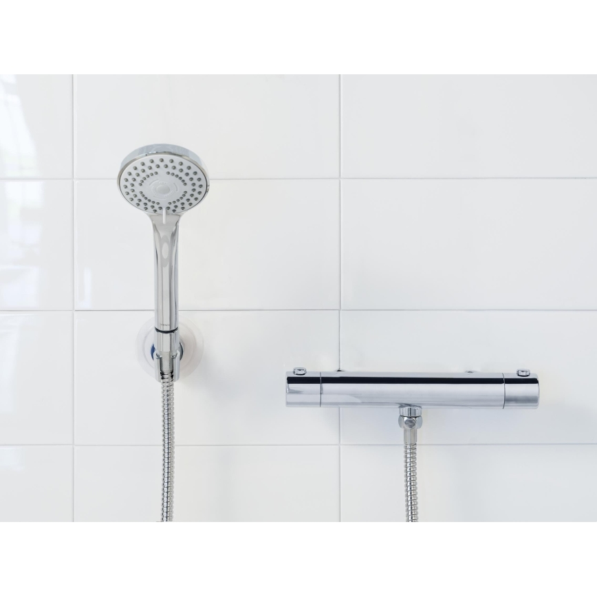 WENKO 24918100 - Κεφαλή ντους BASIC LINE 9,5 x 9,5 εκ. γυαλιστερό χρώμιο/ασημί