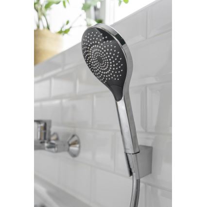 WENKO 24921100 - Κεφαλή ντους Σύστημα Εξοικονόμησης Νερού 12x12 cm γυαλιστερό χρώμιο/γκρι