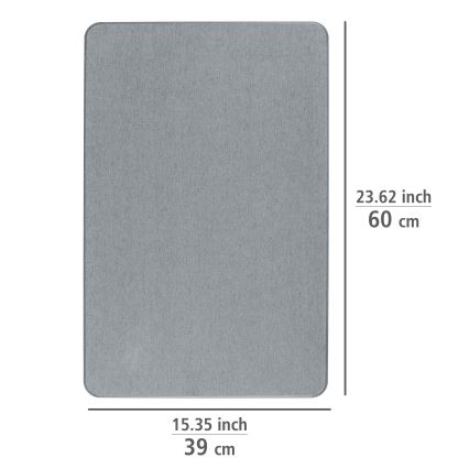 WENKO 24936100-Πατάκι μπάνιου SIMI 39x60 εκ. γκρι