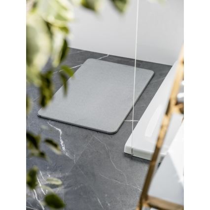 WENKO 24936100-Πατάκι μπάνιου SIMI 39x60 εκ. γκρι