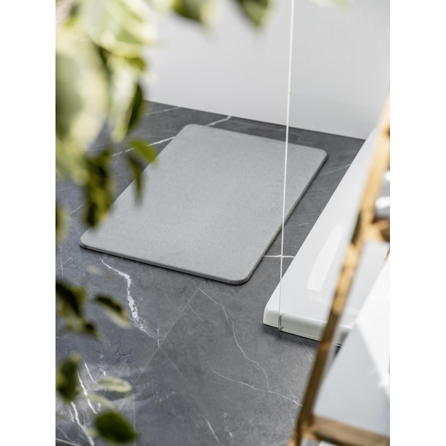 WENKO 24936100-Πατάκι μπάνιου SIMI 39x60 εκ. γκρι