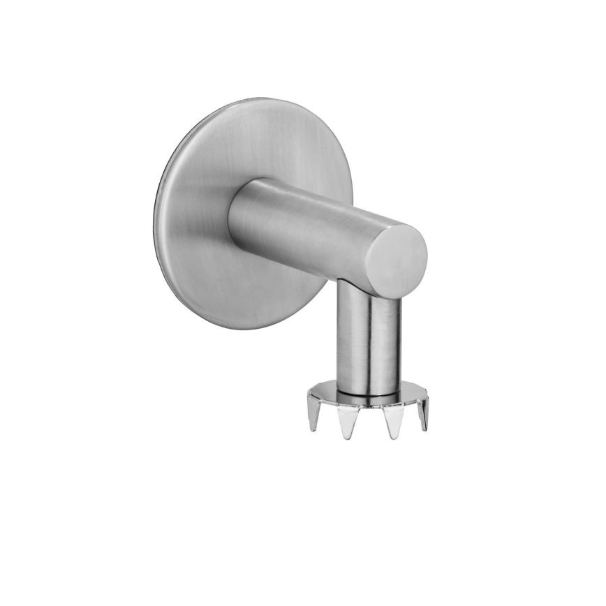 WENKO 24971100-Βάση σαπουνιού TURBO-LOC 4,5x7 cm ασημί