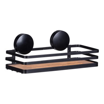 WENKO 24979800-Ράφι ALBA 26,5x12,5 cm μαύρο/καφέ