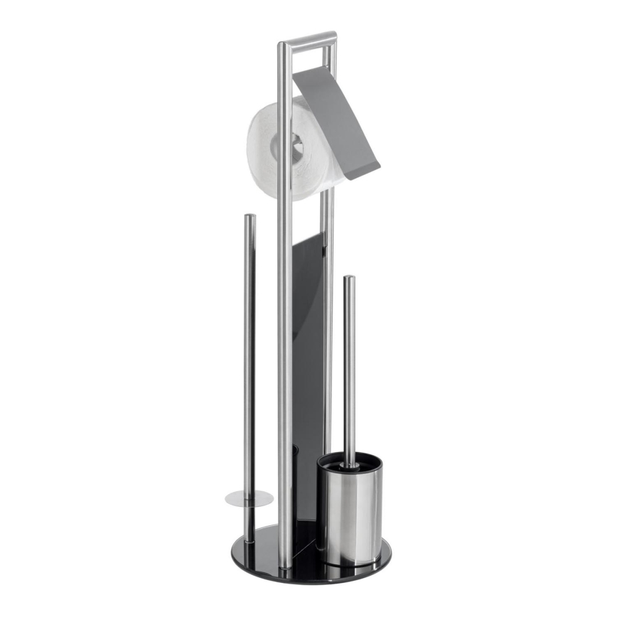 WENKO 24981800 - Σετ WC RAVINA 20x70 cm ανοξείδωτο/ασημί