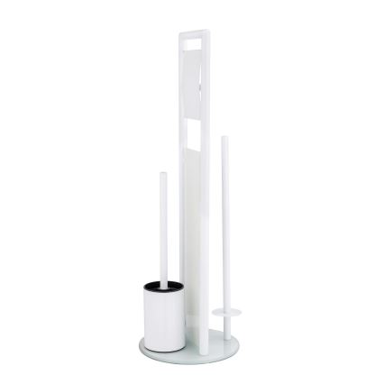 WENKO 24983800 - Σετ WC RAVINA 20x70 cm ανοξείδωτο/λευκό