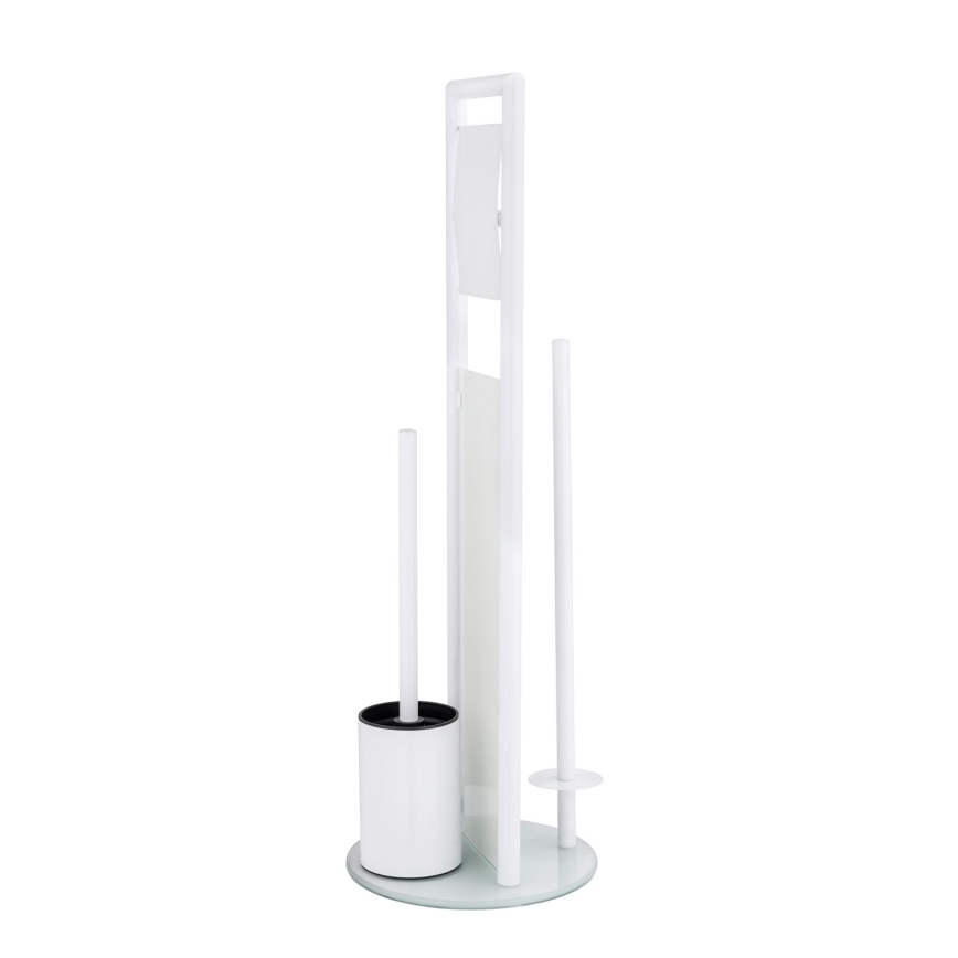 WENKO 24983800 - Σετ WC RAVINA 20x70 cm ανοξείδωτο/λευκό