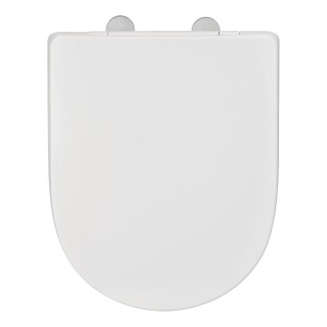 WENKO 24988100-WC κάθισμα τουαλέτας EXCLUSIVE 45x36,5 cm λευκό/ασημί