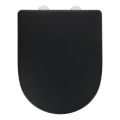 WENKO 24989100 - Κάθισμα WC EXCLUSIVE 36,5x45 cm μαύρο/ασημί