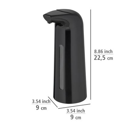 WENKO 25097100-Δοσομετρητής υγρού σαπουνιού LARINO 9x21,5 cm μαύρος
