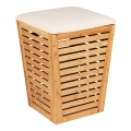 WENKO 25143100 - Καλάθι ρούχων BAMBUSA 40x56 cm καφέ
