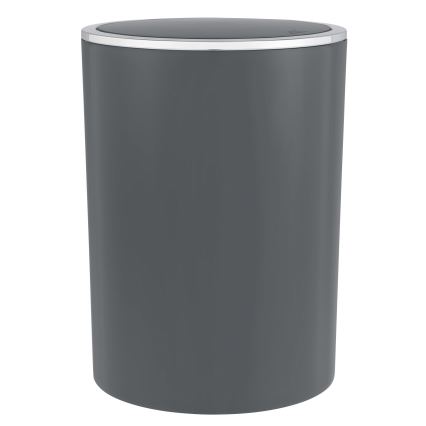 WENKO 25146100 - Κάδος INCA 18,5x25,5 cm ανθρακί/γυαλιστερό χρώμιο