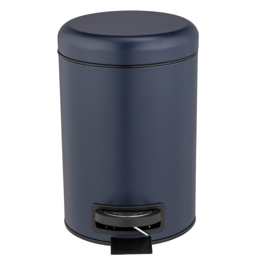 WENKO 25153100 - Κάδος απορριμμάτων LEMAN 17x25 cm μπλε/μαύρο