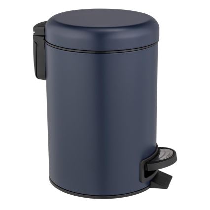 WENKO 25153100 - Κάδος απορριμμάτων LEMAN 17x25 cm μπλε/μαύρο