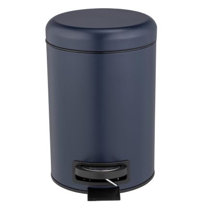 WENKO 25153100 - Κάδος απορριμμάτων LEMAN 17x25 cm μπλε/μαύρο