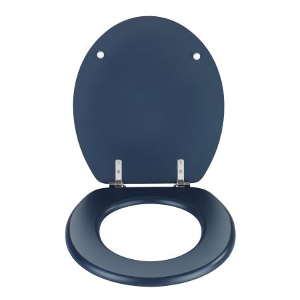 WENKO 25172100-WC κάθισμα WC PRIMA 37x41 cm μπλε/ασημί