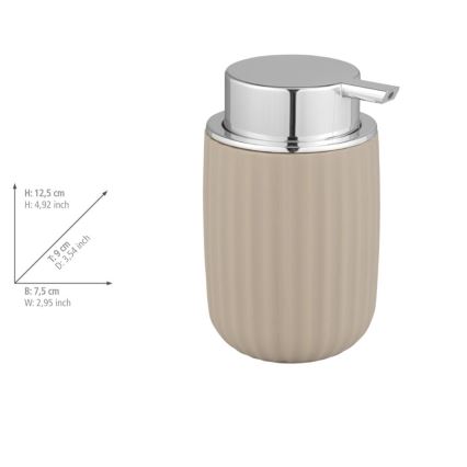 WENKO 25184100 - Δοσομετρητής σαπουνιού AGROPOLI 250ml μπεζ