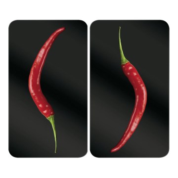 WENKO 2521380100 - Κάλυμμα εστίας 30x52 cm πολύχρωμο/γκρι/διάφανο