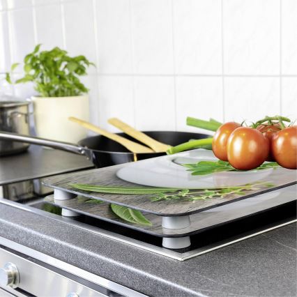 WENKO 2521420100 - Κάλυμμα για εστία 52 x 30 εκ. πολύχρωμο/γκρι/διαφανές