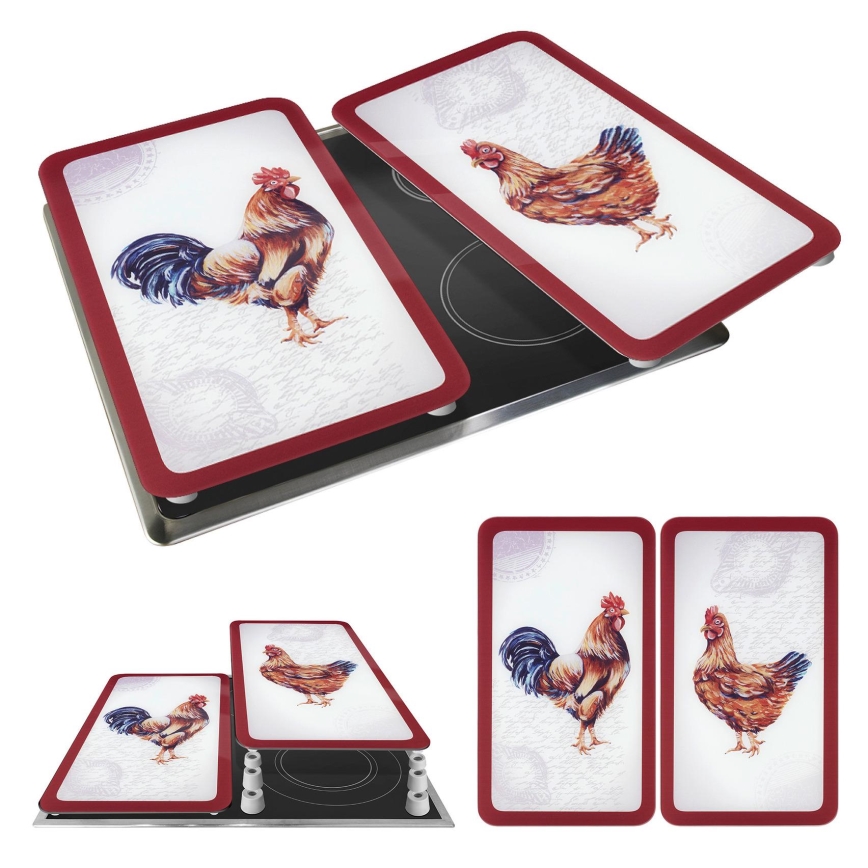 WENKO 2521471500 - Πλάκα κάλυψης ABDECKPLATTE - GRAFIK 30x52 cm πολύχρωμη