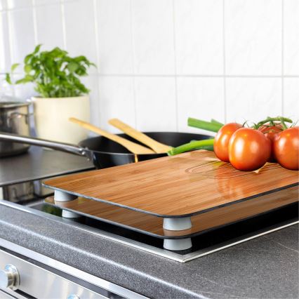 WENKO 2521497100 - Κάλυμμα για εστία 52x30 cm πολύχρωμο/γκρι/διάφανο